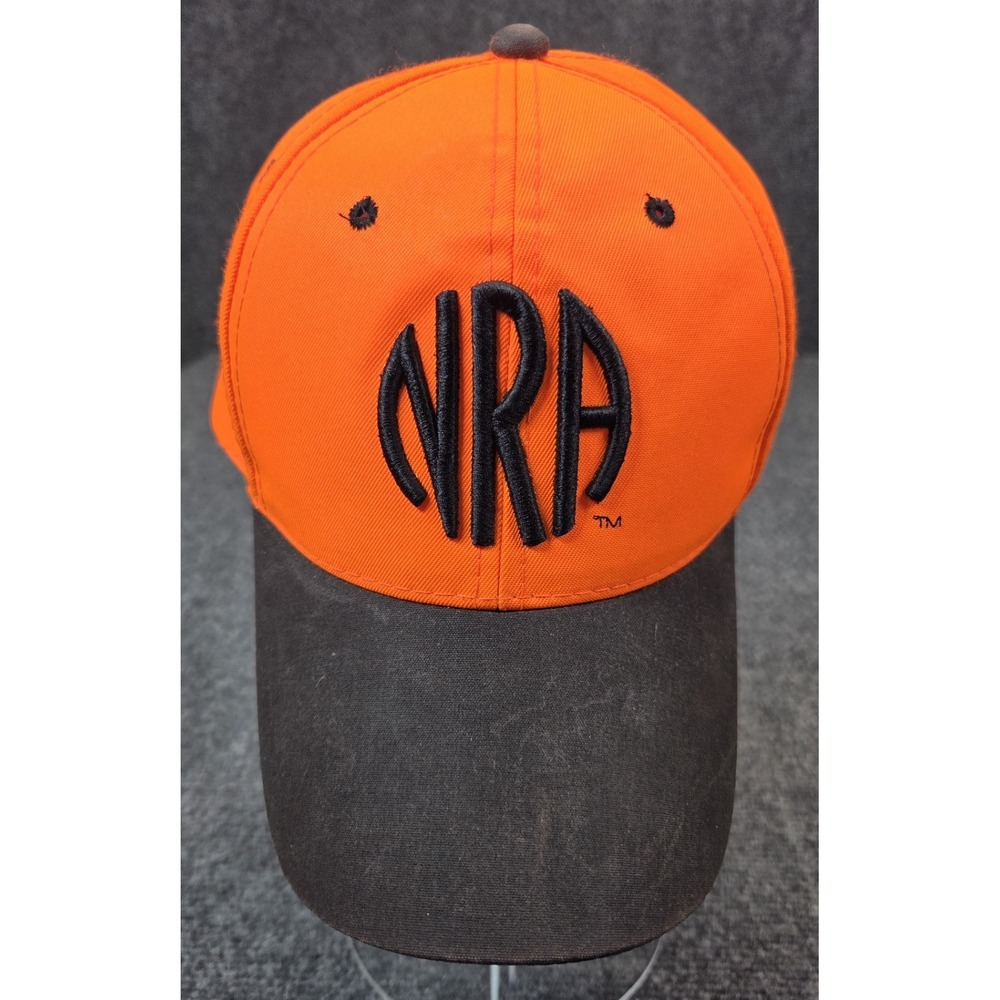 NRA Embroidered Cap Unisex One Size Orange